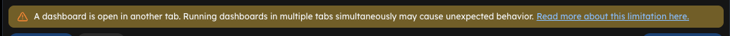 [Image] Warning banner if using multiple dashboards