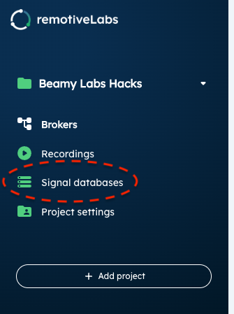 [Image] Signal databases page