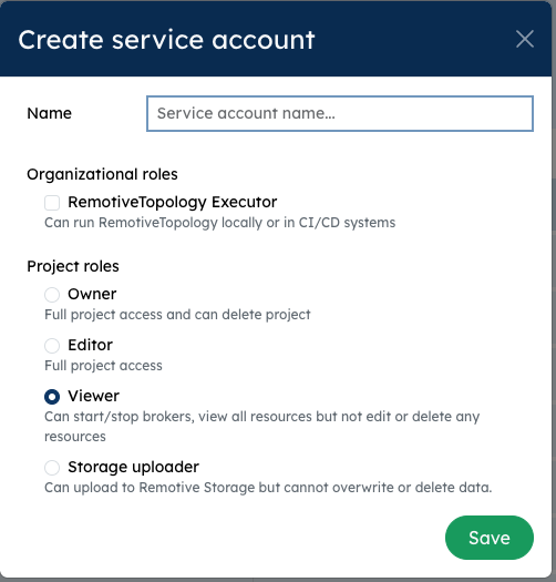 [Image] Create service account step 2/2